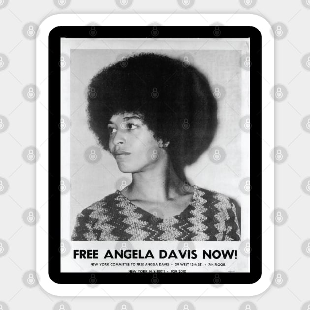 Angela Davis, Black History, Black Woman, Black Lives Matter Sticker by UrbanLifeApparel